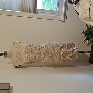 Brocade Designer Gold Dress